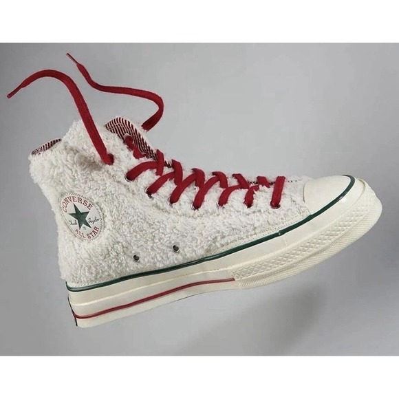 Converse Chuck 70 Hi Egret/Gym Red/Midnight Clover 170048C US Mens 8 Woman 10